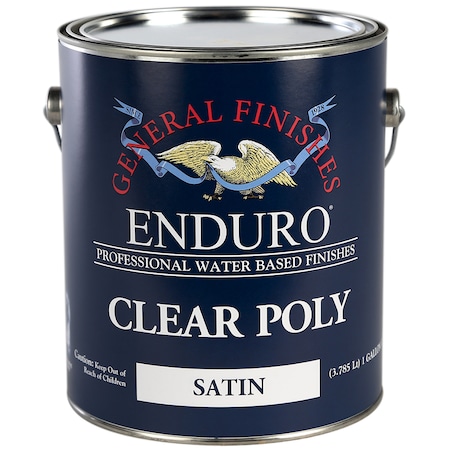 General Finishes 1 Gal Clear Enduro Poly Water-Based Topcoat, Satin GPS